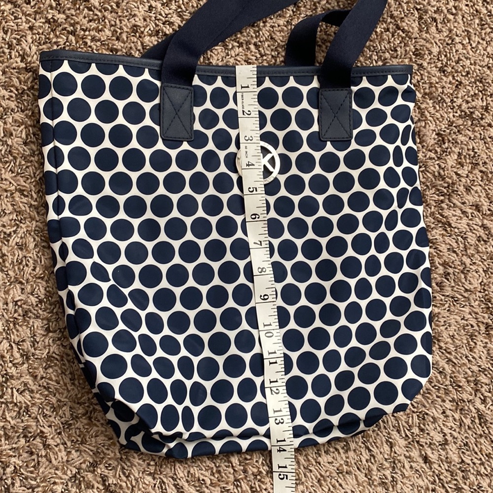 Michael Kors MK Large Nylon Polka Dot Tote Bag, Perfect Beach Bag - Picture 5 of 5